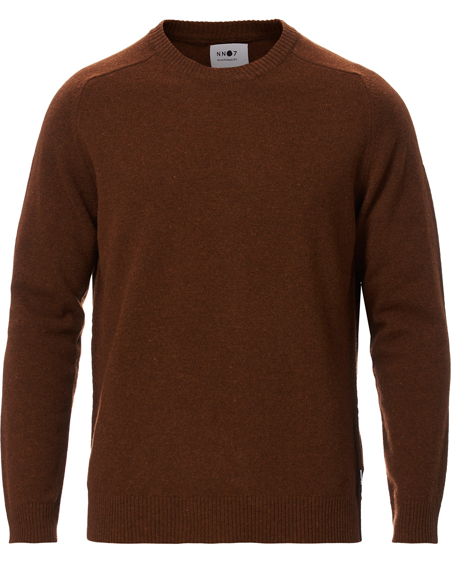 Herren | Pullover | NN07 | Edward Wool Crew Neck Pullover Canela Brown