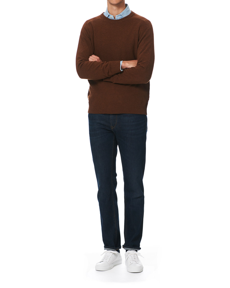 Herren | Pullover | NN07 | Edward Wool Crew Neck Pullover Canela Brown