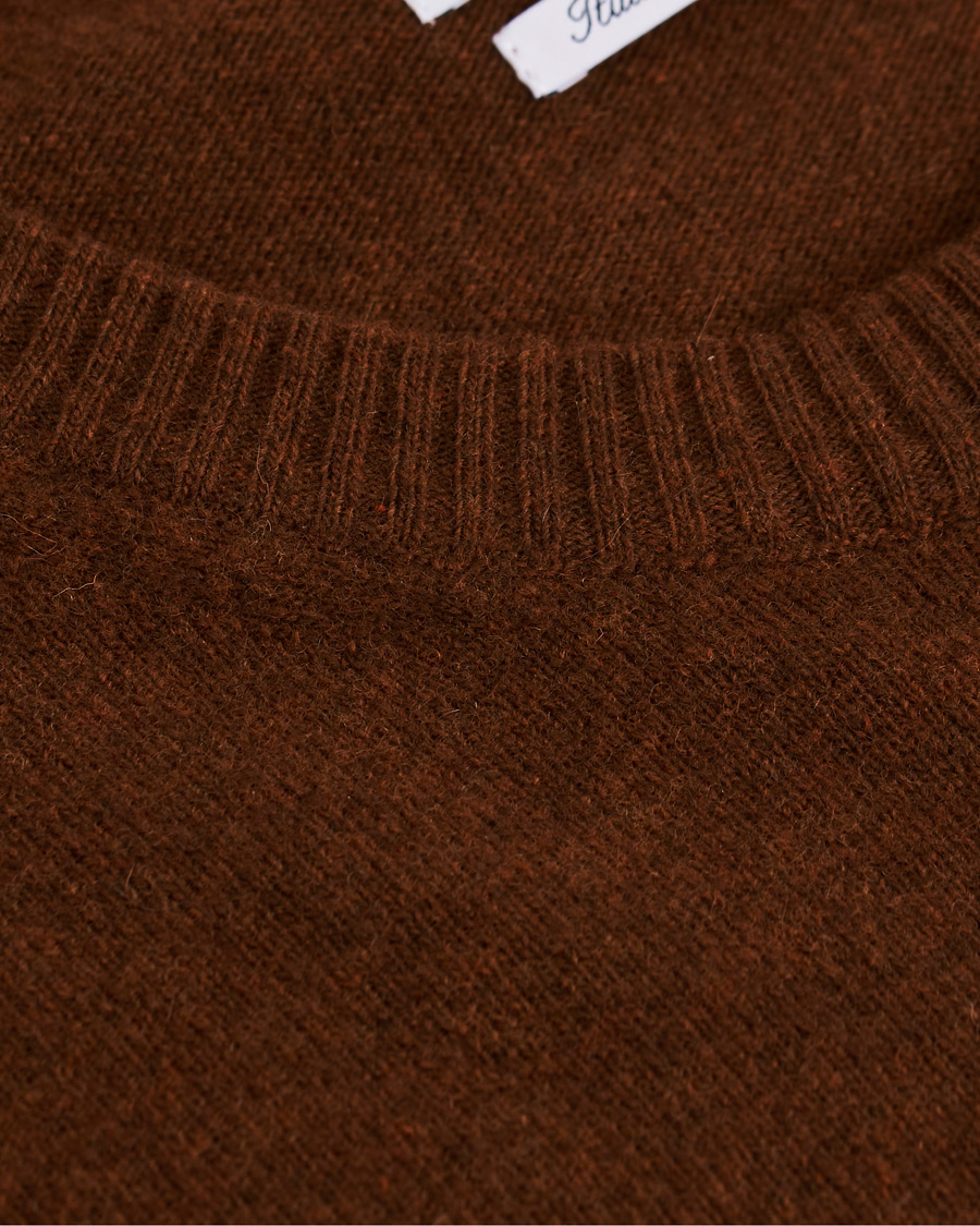 Herren | Pullover | NN07 | Edward Wool Crew Neck Pullover Canela Brown
