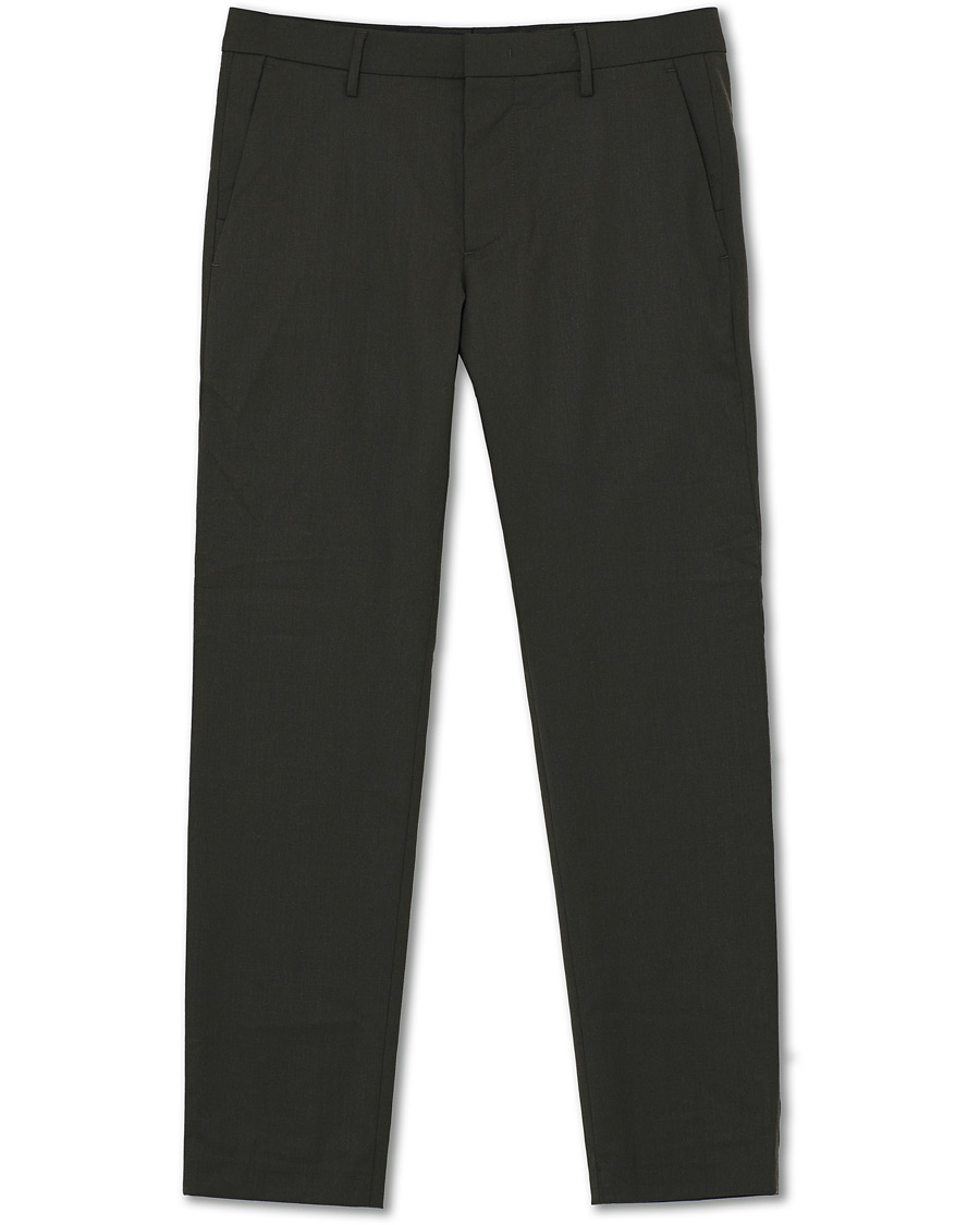 Herren | Hosen | NN07 | Theo Regular Fit Wool Trousers Army Green