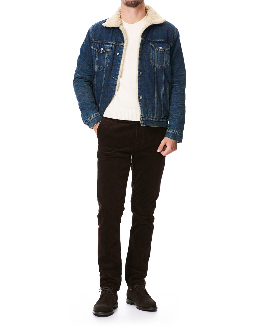 Herren | Jacken | Nudie Jeans | Bonny Denim Pile Jacket Blue Shine