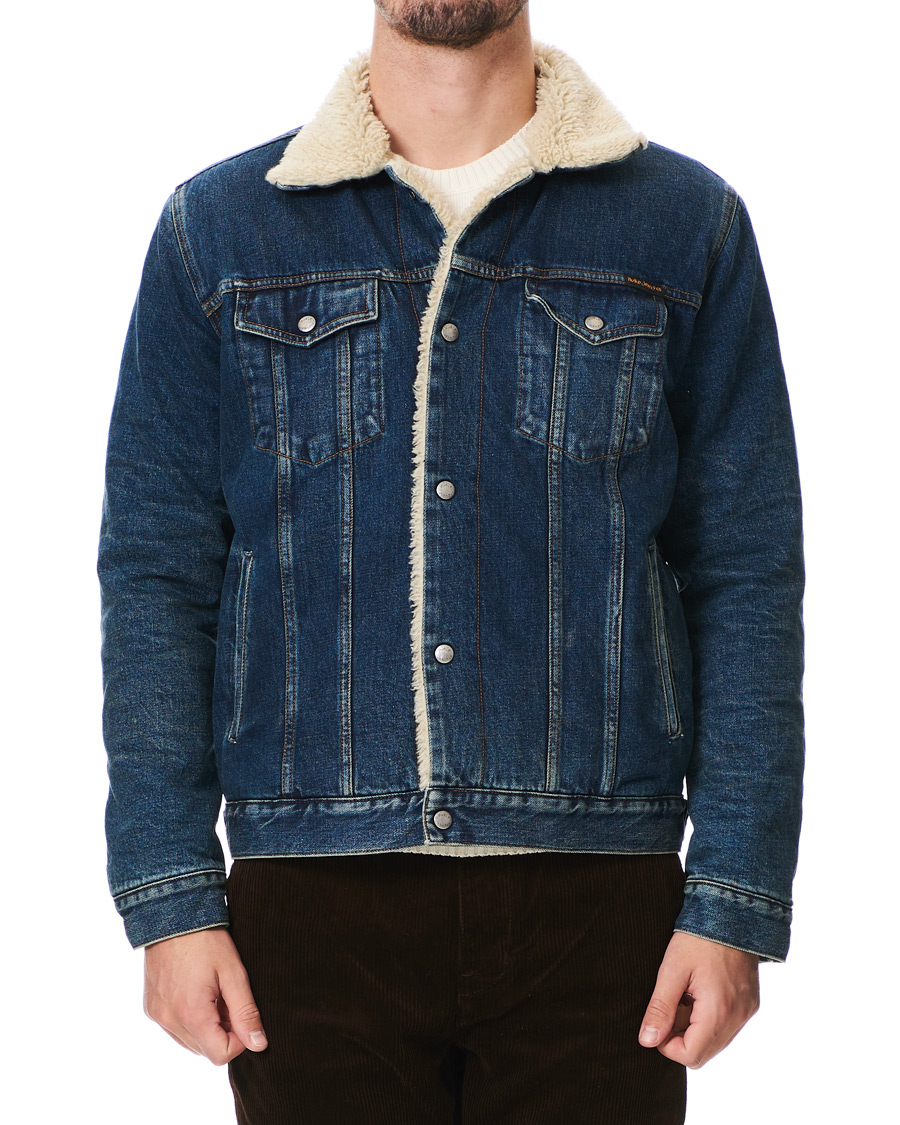 Herren | Jacken | Nudie Jeans | Bonny Denim Pile Jacket Blue Shine