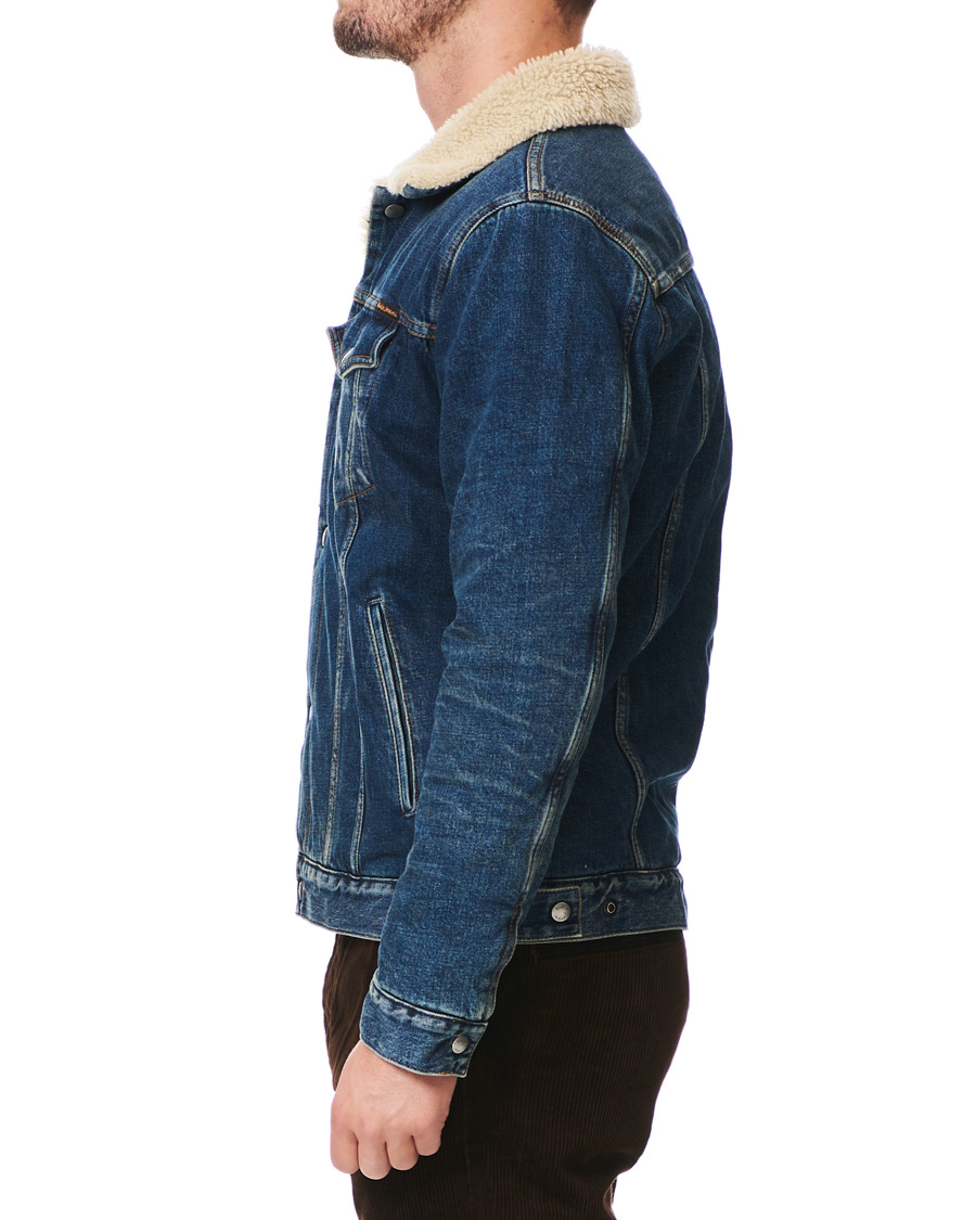 Herren | Jacken | Nudie Jeans | Bonny Denim Pile Jacket Blue Shine