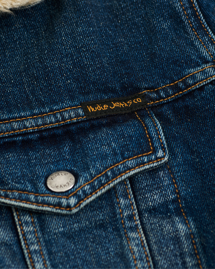 Herren | Jacken | Nudie Jeans | Bonny Denim Pile Jacket Blue Shine