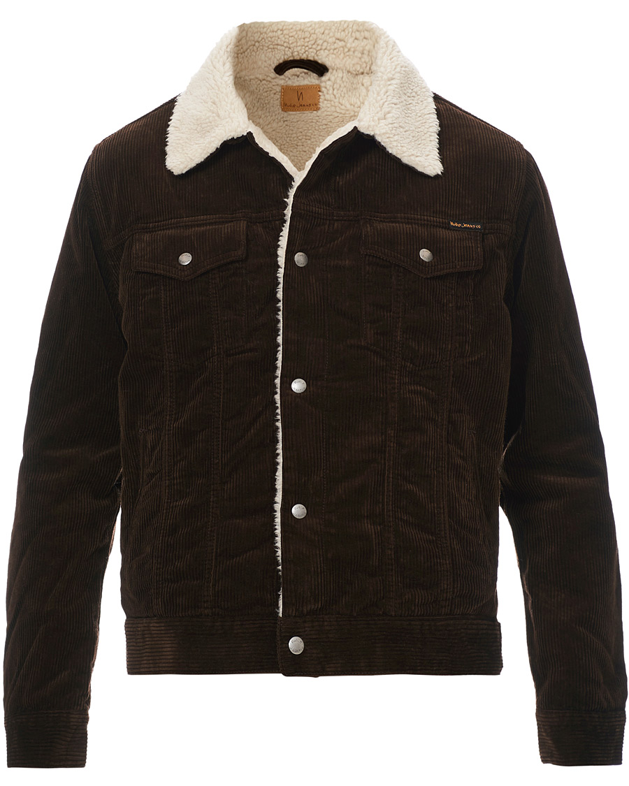 Herren | Jacken | Nudie Jeans | Bonny Corduroy Pile Jacket Brown