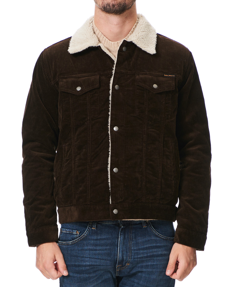 Herren | Jacken | Nudie Jeans | Bonny Corduroy Pile Jacket Brown