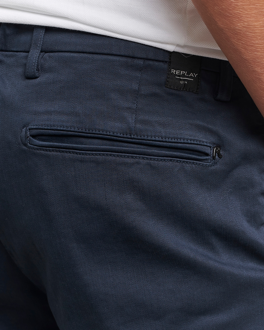 Herren | Hosen | Replay | Benni Hyperflex X-Lite Chinos Navy