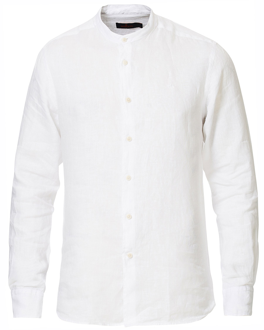 Herren | Hemden | Morris | Nicolas Band Collar Shirt White