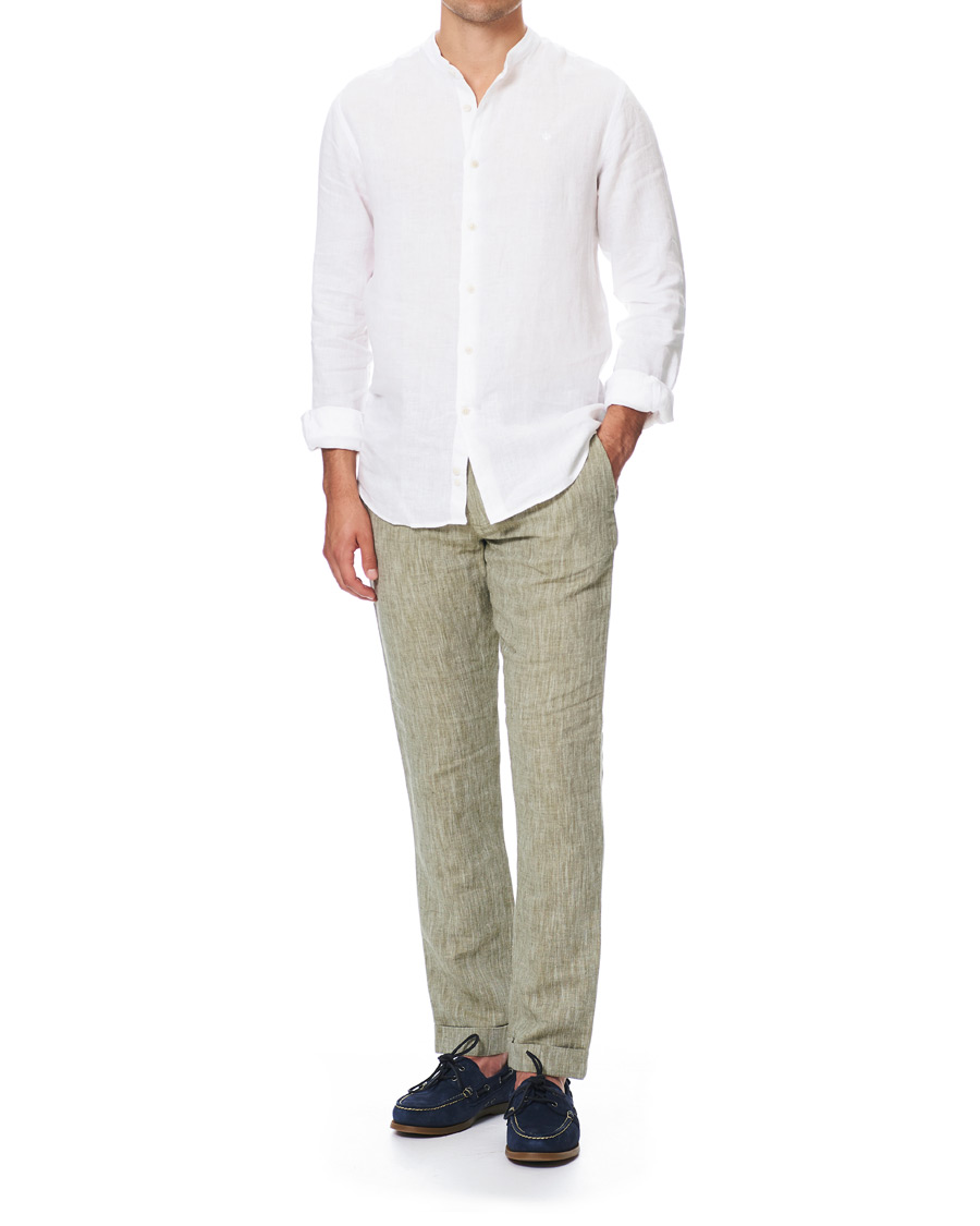 Herren | Hemden | Morris | Nicolas Band Collar Shirt White