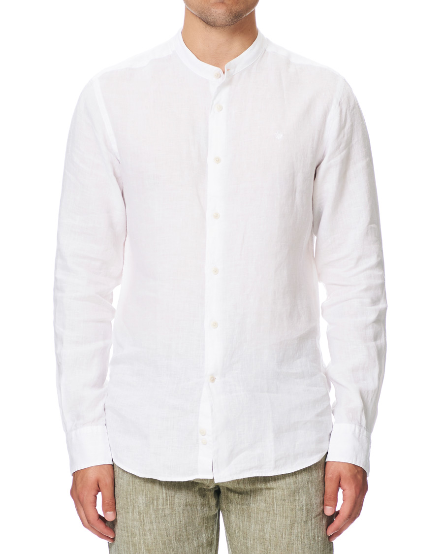 Herren | Hemden | Morris | Nicolas Band Collar Shirt White
