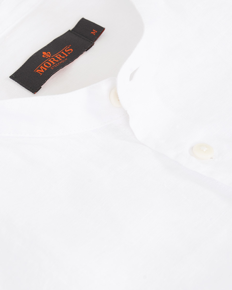 Herren | Hemden | Morris | Nicolas Band Collar Shirt White