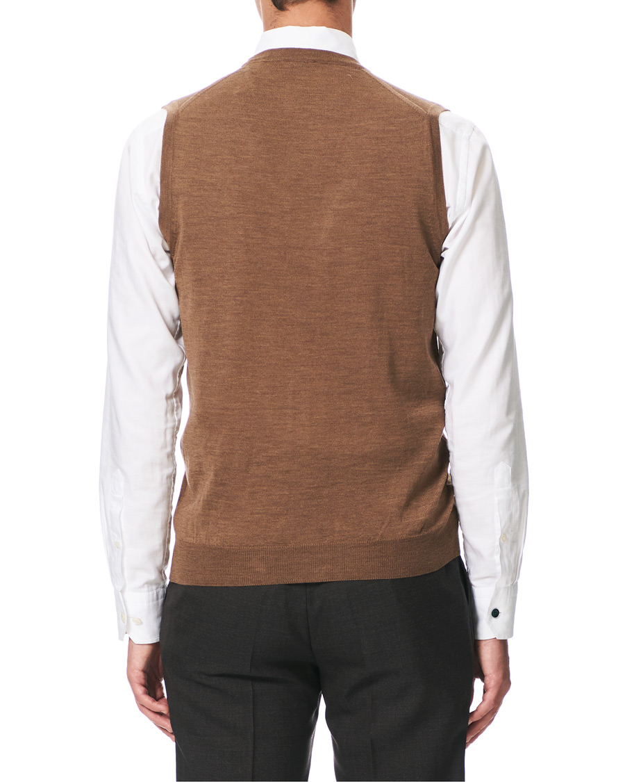 Herren | Pullover | Stenströms | Merino Slipover Camel