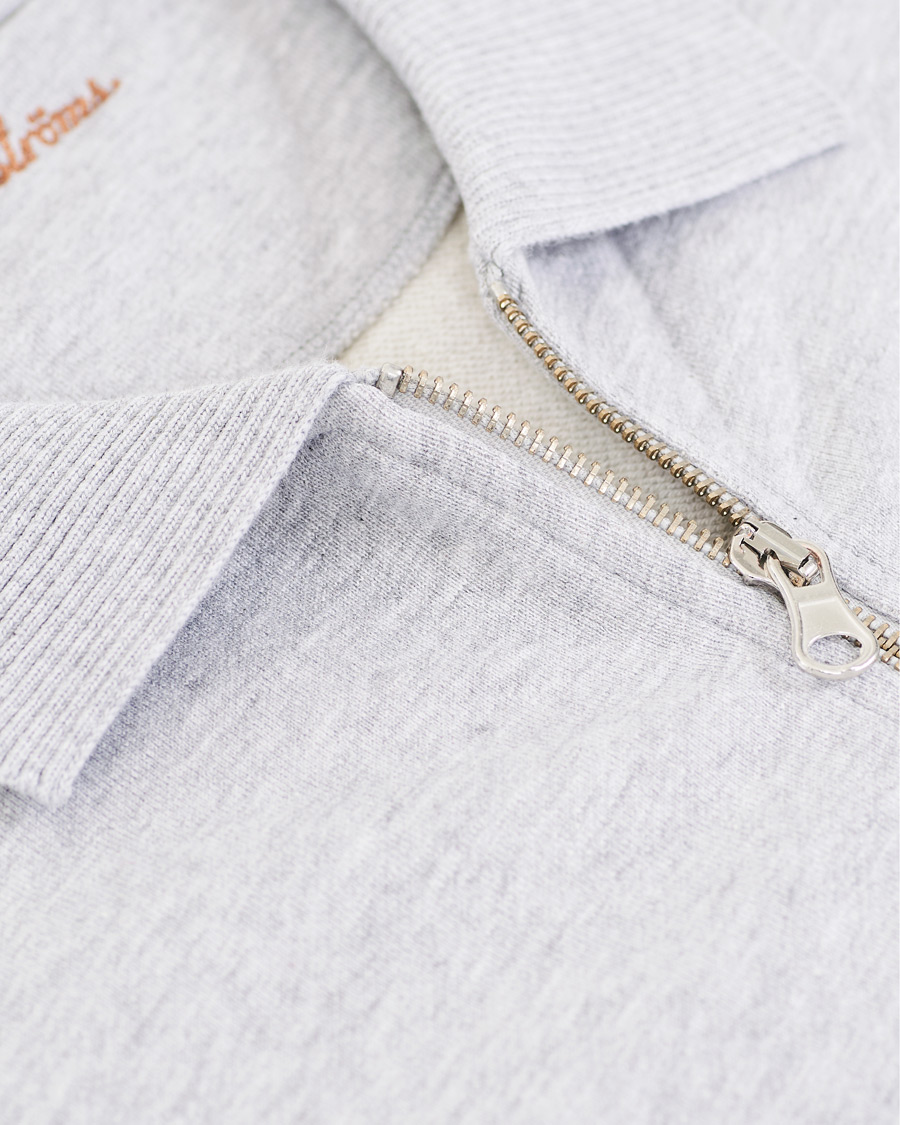 Herren | Pullover | Stenströms | Cotton College Zip Cardigan Grey