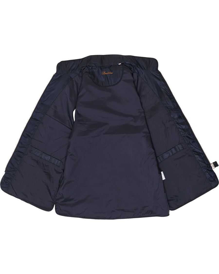 Herren | Jacken | Stenströms | Quilted Houndstooth Vest Navy