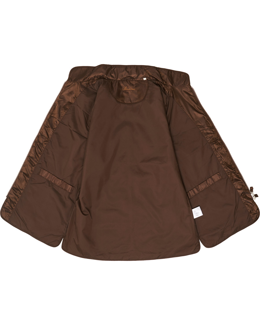Herren | Jacken | Stenströms | Quilted Houndstooth Vest Brown