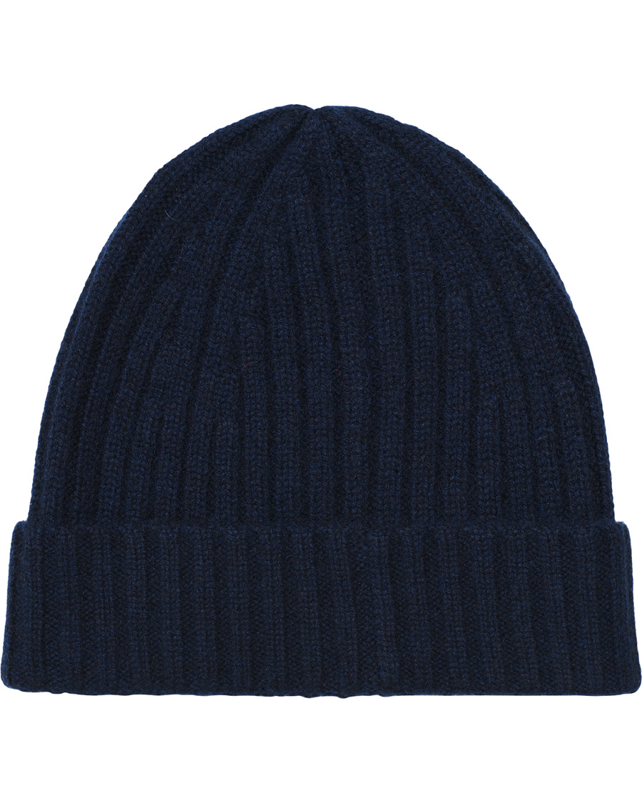 Herren | Stenströms Ribbed Cashmere Hat Navy | Stenströms | Ribbed Cashmere Hat Navy