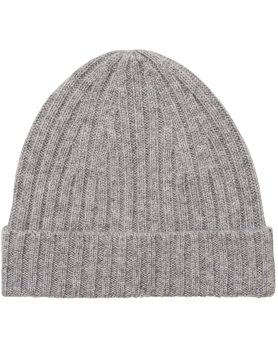 Herren | Stenströms Ribbed Cashmere Hat Grey | Stenströms | Ribbed Cashmere Hat Grey