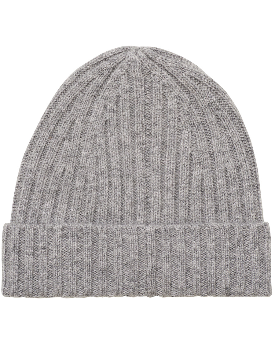 Herren | Stenströms Ribbed Cashmere Hat Grey | Stenströms | Ribbed Cashmere Hat Grey
