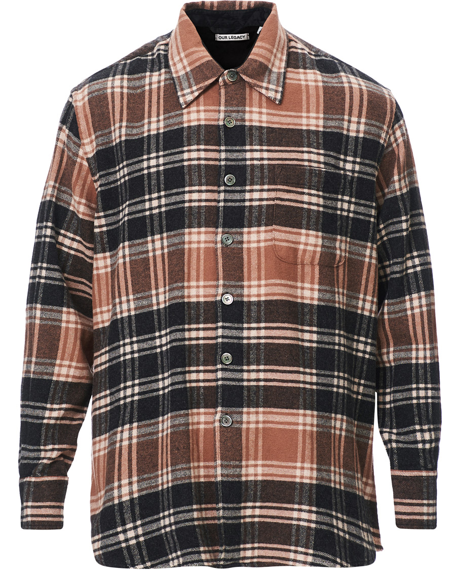 Herren | Hemden | Our Legacy | Above Plaid Flannel Shirt Brown/Blue