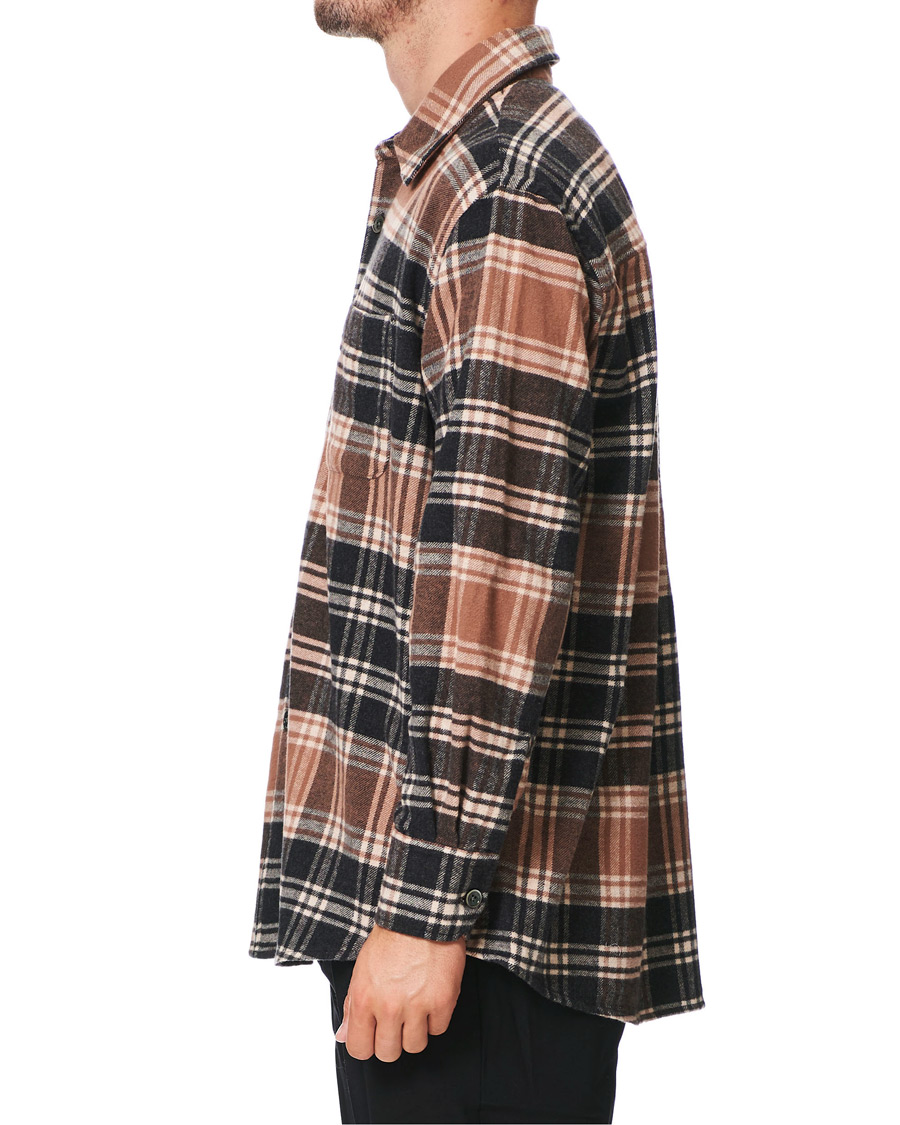 Herren | Hemden | Our Legacy | Above Plaid Flannel Shirt Brown/Blue