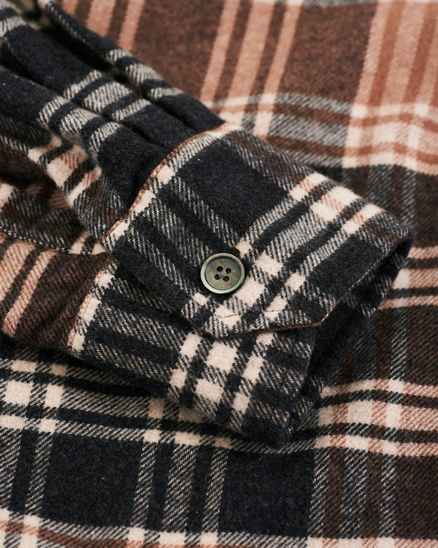 Herren | Hemden | Our Legacy | Above Plaid Flannel Shirt Brown/Blue