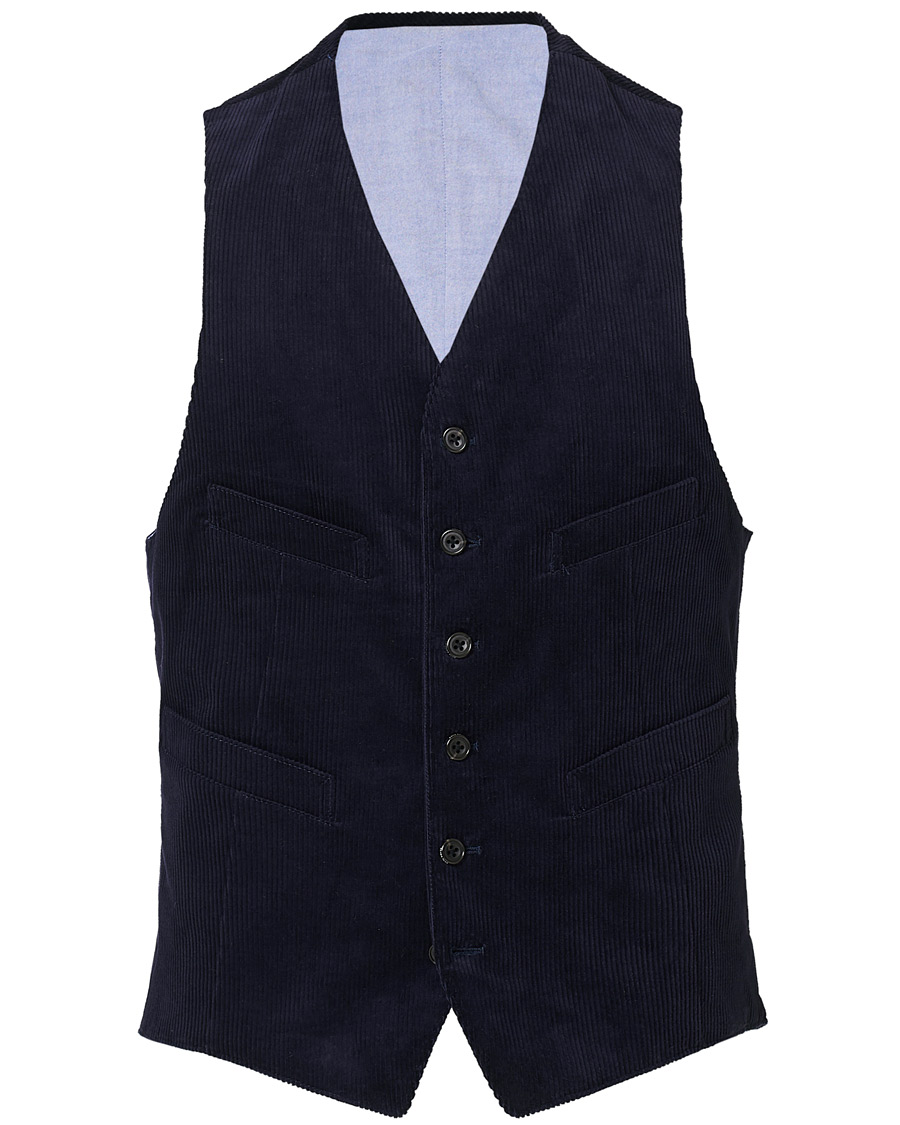 Herren | Jacken | BEAMS PLUS | Corduroy Vest Dark Blue