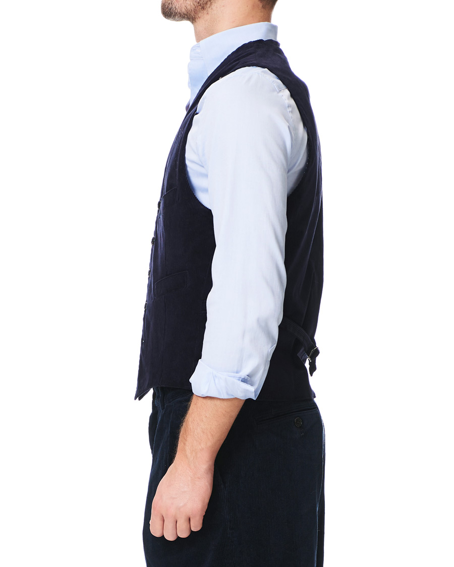 Herren | Jacken | BEAMS PLUS | Corduroy Vest Dark Blue