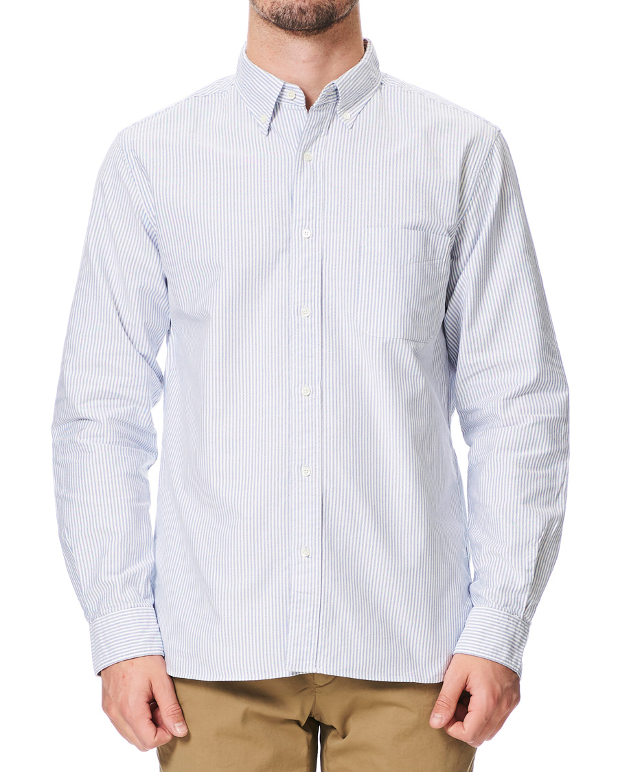 Herren | Hemden | BEAMS PLUS | Oxford Button Down Shirt Blue Stripe