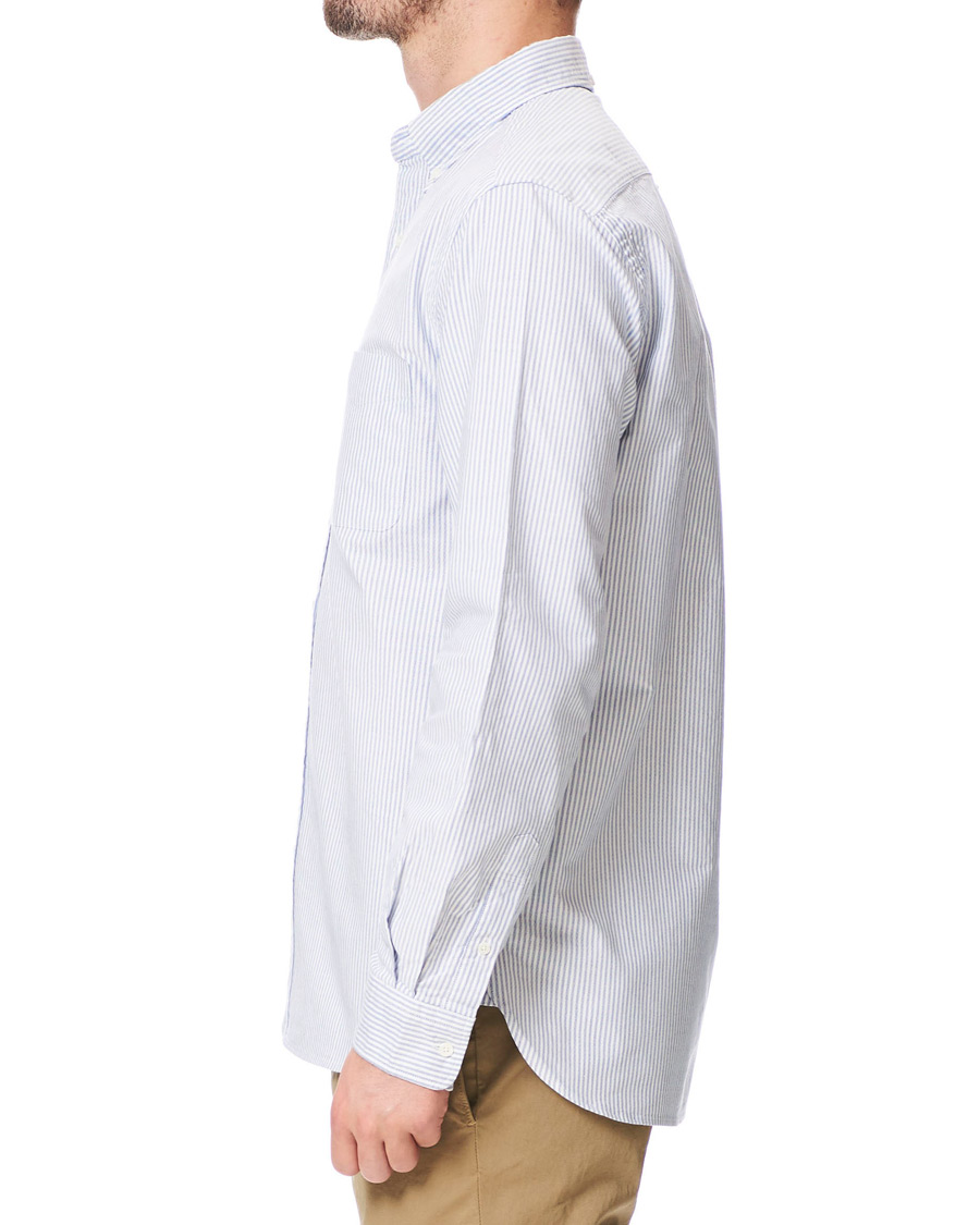 Herren | Hemden | BEAMS PLUS | Oxford Button Down Shirt Blue Stripe