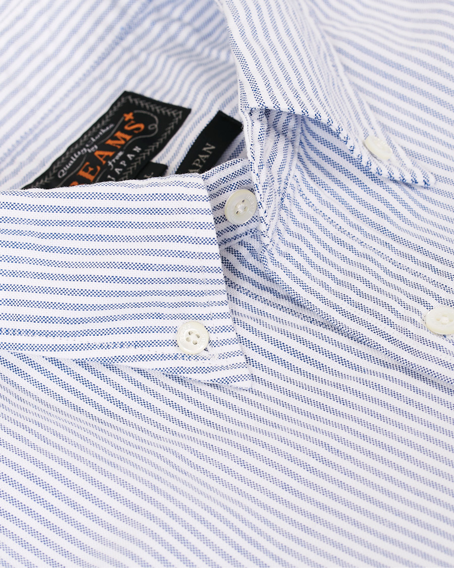 Herren | Hemden | BEAMS PLUS | Oxford Button Down Shirt Blue Stripe