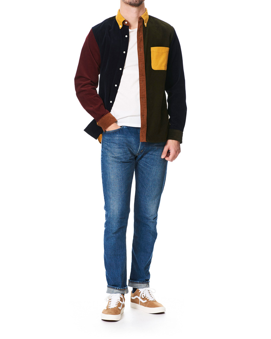 Herren | Hemden | BEAMS PLUS | Corduroy Patchwork Button Down Shirt Yellow
