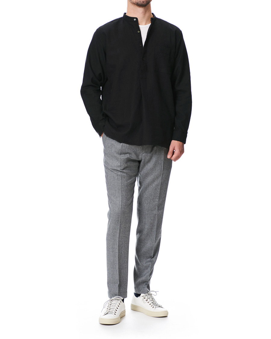 Herren | Hemden | BEAMS PLUS | Mandarin Collar Popover Shirt Black