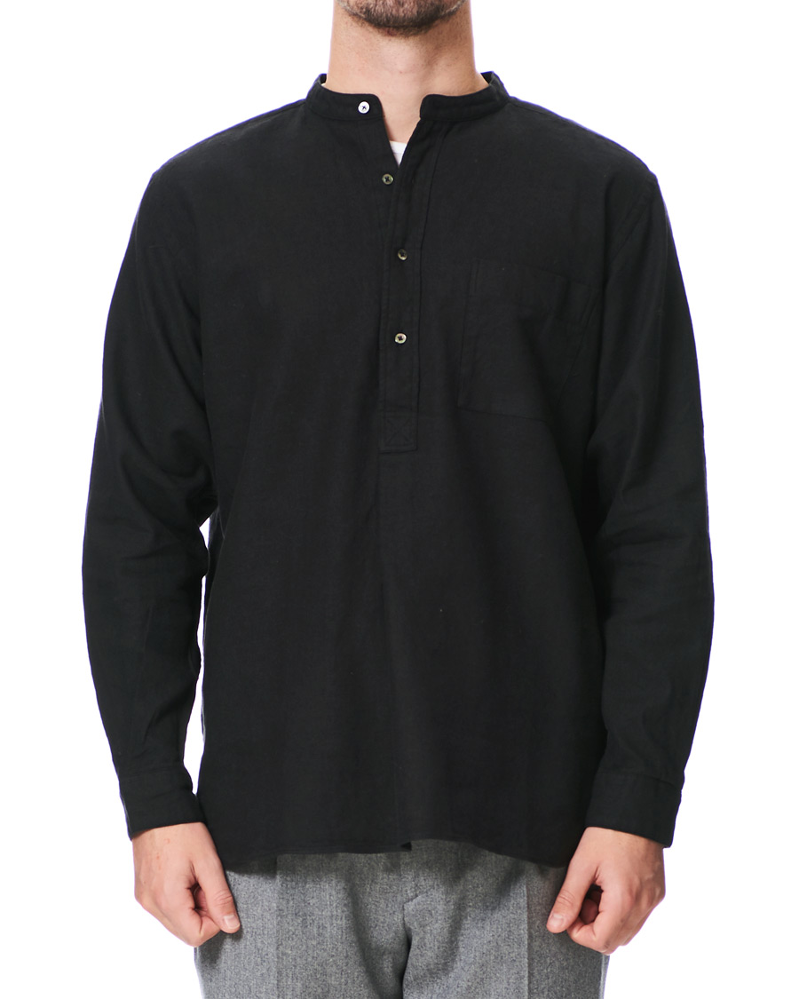 Herren | Hemden | BEAMS PLUS | Mandarin Collar Popover Shirt Black