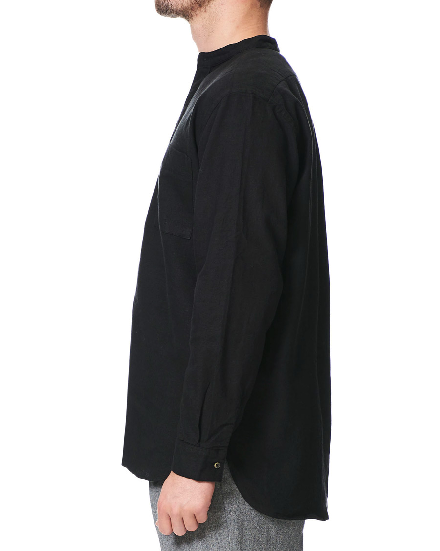 Herren | Hemden | BEAMS PLUS | Mandarin Collar Popover Shirt Black