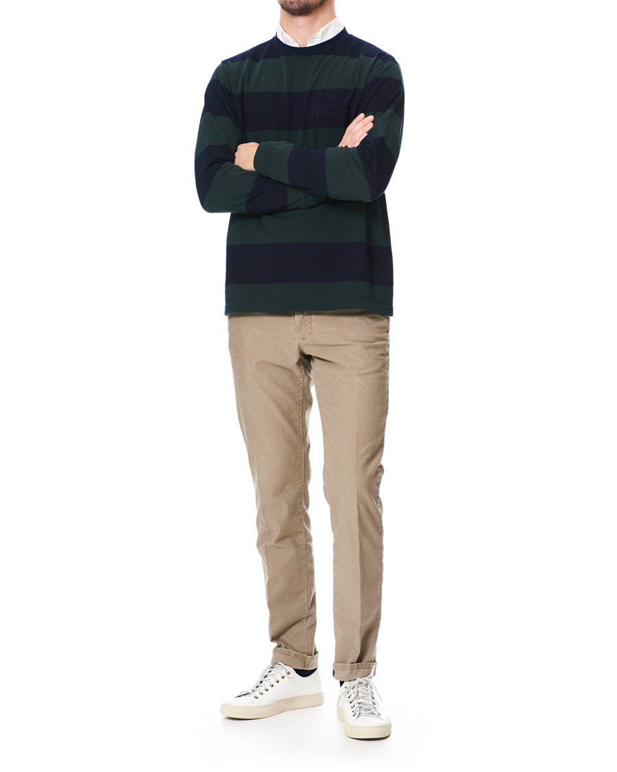 Herren | Pullover | BEAMS PLUS | Pocket Gym Sweatshirt Navy/Green