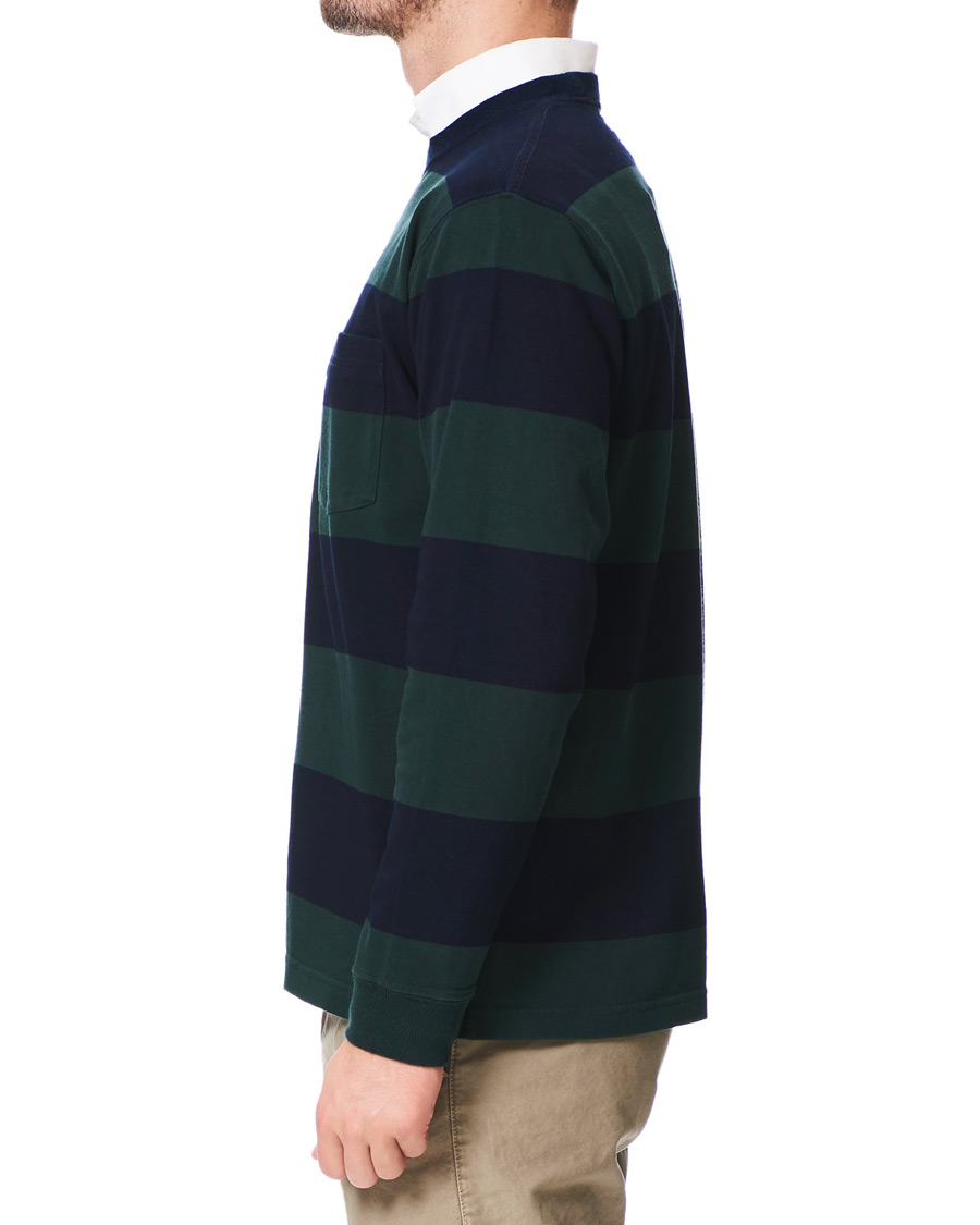Herren | Pullover | BEAMS PLUS | Pocket Gym Sweatshirt Navy/Green