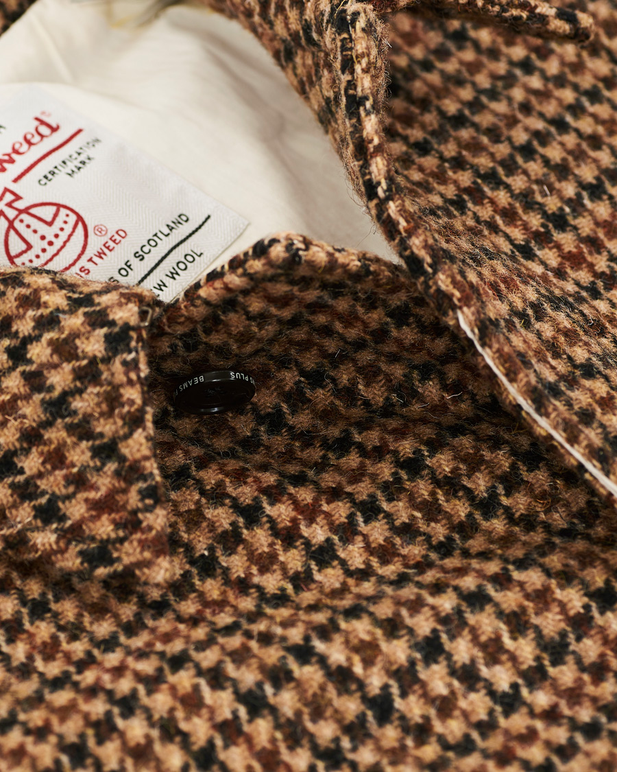 Herren | Jacken | BEAMS PLUS | Harris Tweed Balmacaan Coat Gun Club Check