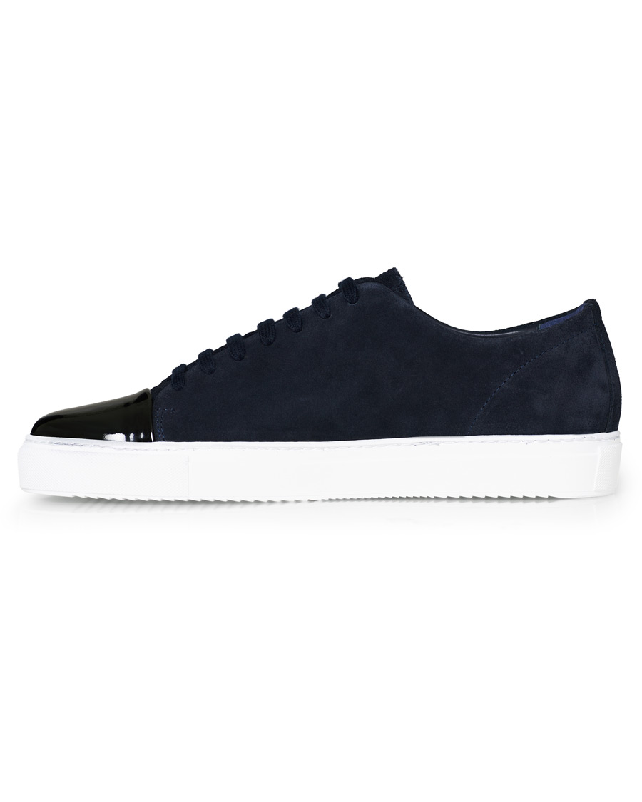 Axel Arigato High Shine Toe Cap Sneaker Navy Suede bei Care of Carl