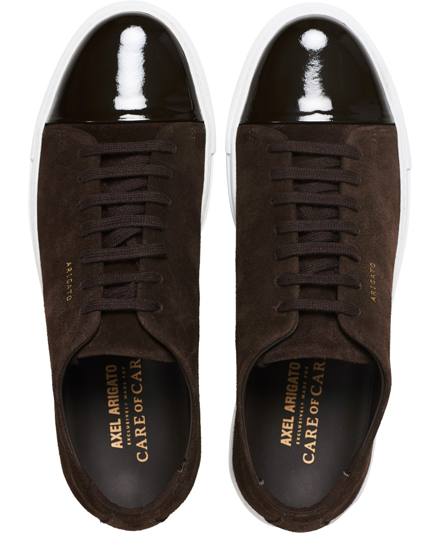 Herren | Axel Arigato High Shine Toe Cap Sneaker Brown Suede | Axel Arigato | High Shine Toe Cap Sneaker Brown Suede