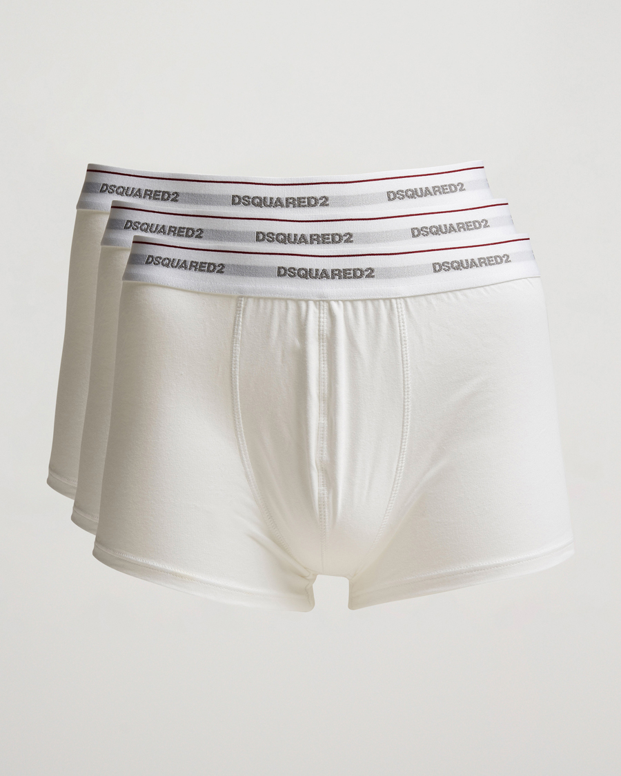 Herren | | Dsquared2 | 3-Pack Cotton Stretch Trunk White
