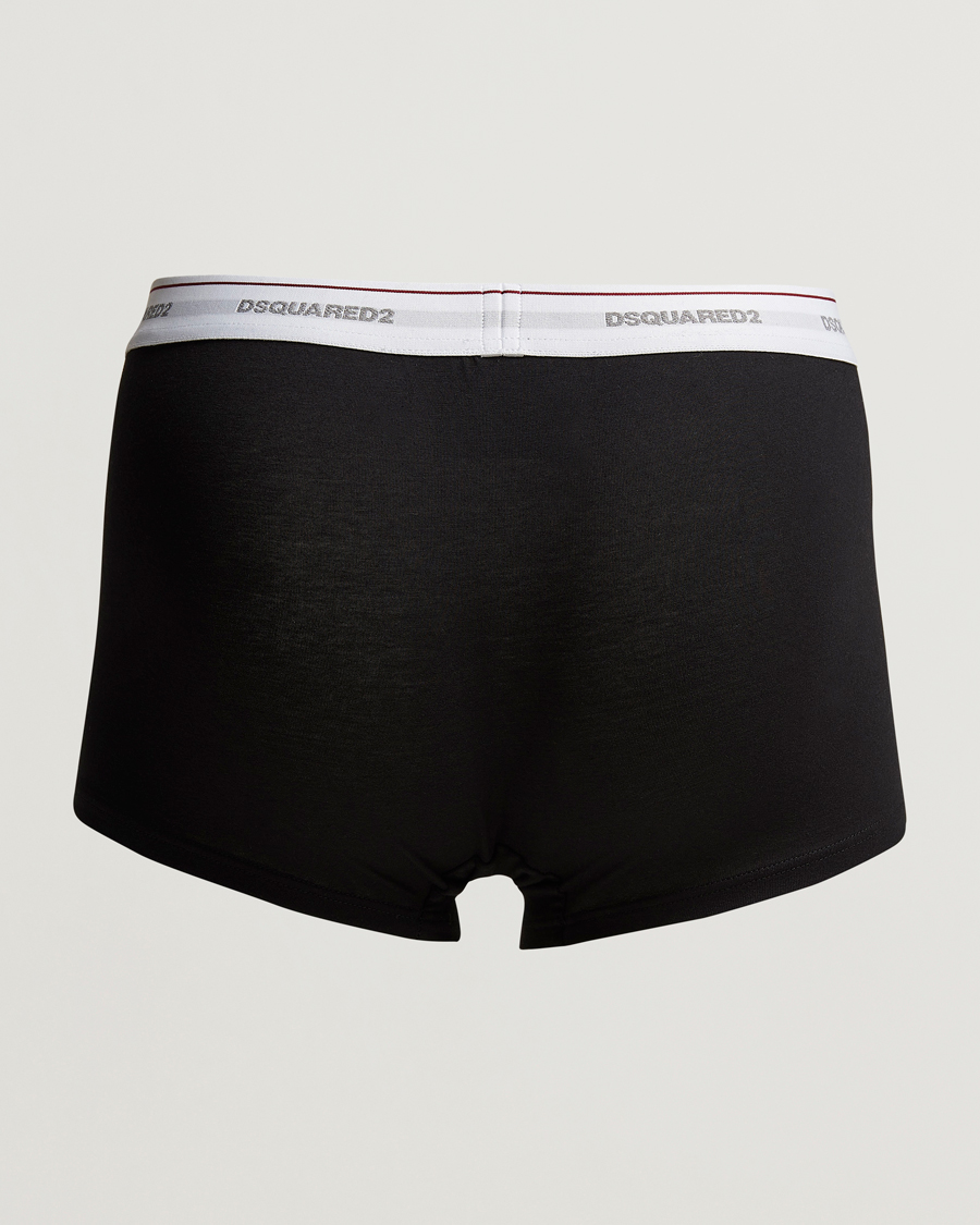 Herren | Dsquared2 | Dsquared2 | 3-Pack Cotton Stretch Trunk Black