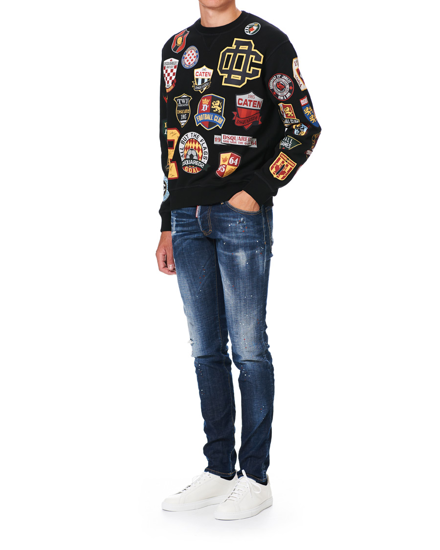 Herren | Pullover | Dsquared2 | Cool Fit Patch Work Sweatshirt Black