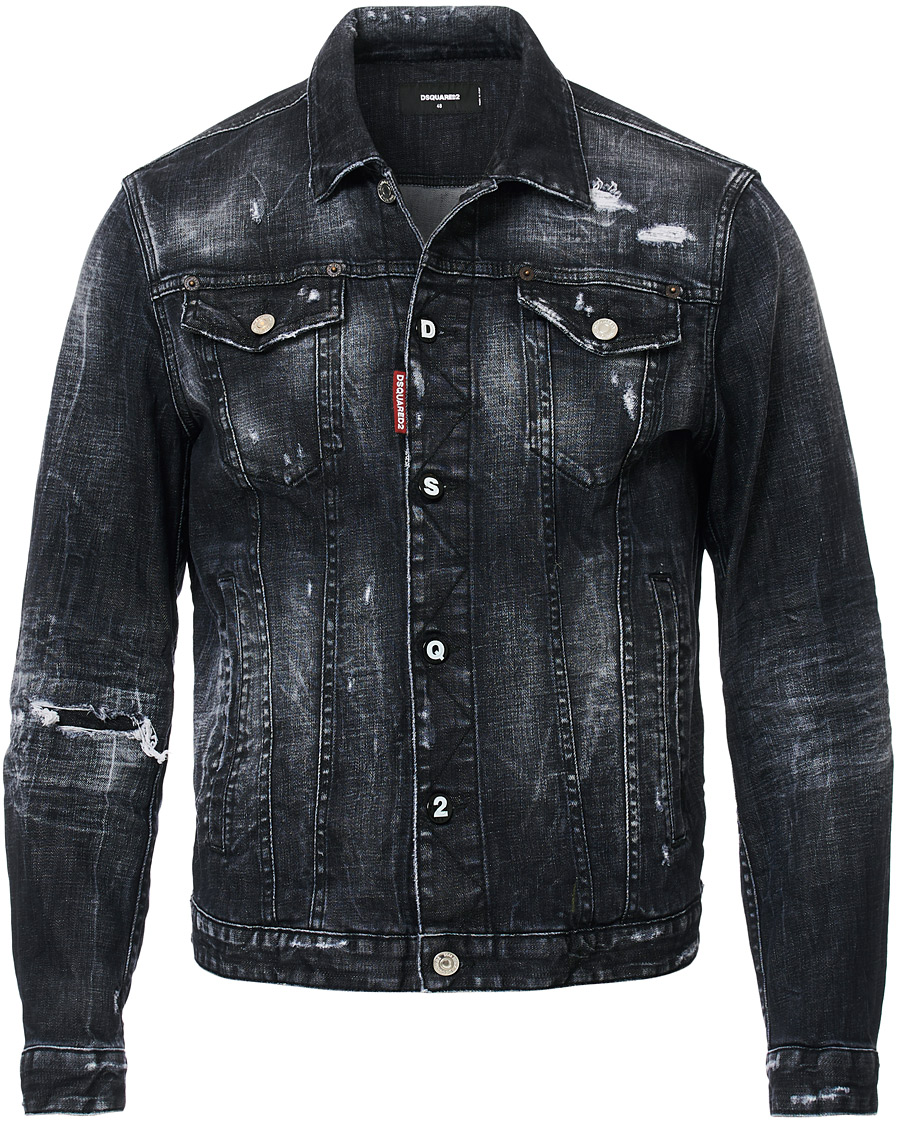 Herren | Jacken | Dsquared2 | Dan Dean Denim Jacket Washed Black