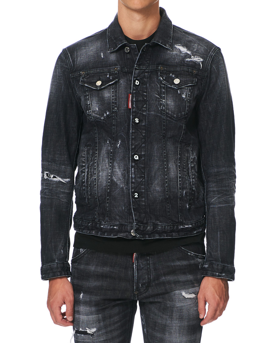Herren | Jacken | Dsquared2 | Dan Dean Denim Jacket Washed Black