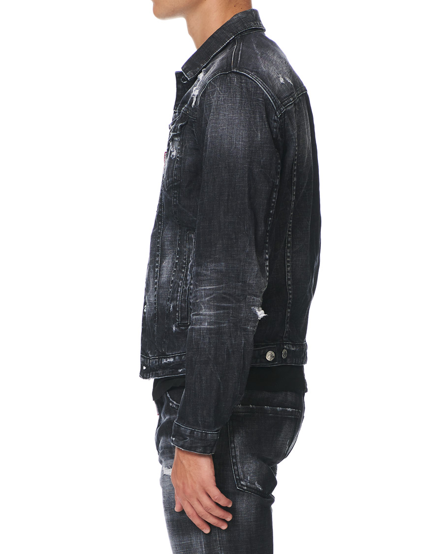 Herren | Jacken | Dsquared2 | Dan Dean Denim Jacket Washed Black