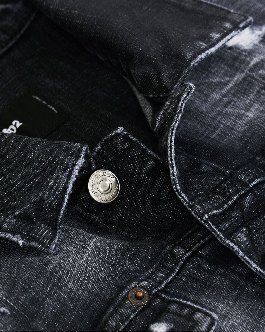 Herren | Jacken | Dsquared2 | Dan Dean Denim Jacket Washed Black