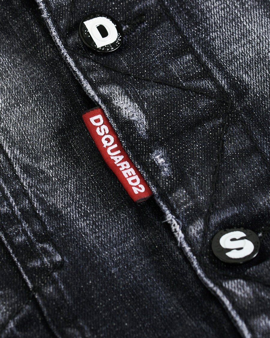 Herren | Jacken | Dsquared2 | Dan Dean Denim Jacket Washed Black