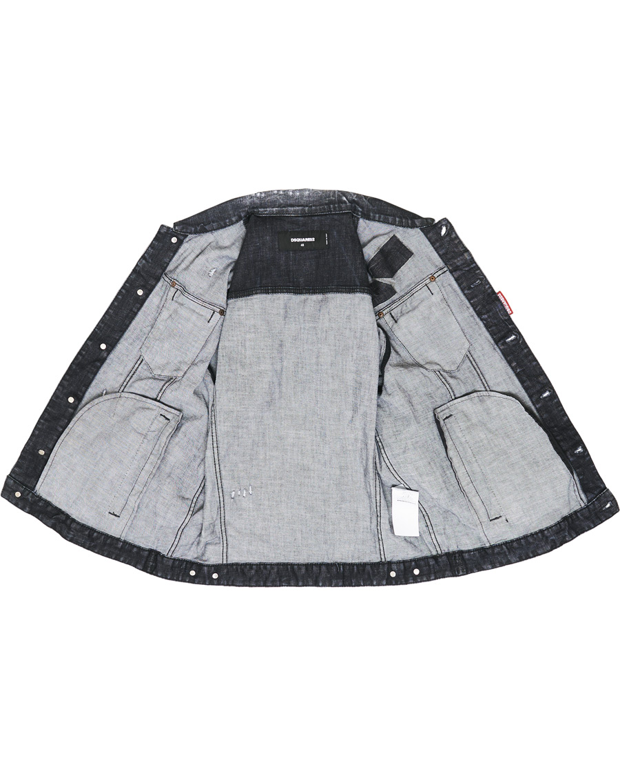 Herren | Jacken | Dsquared2 | Dan Dean Denim Jacket Washed Black