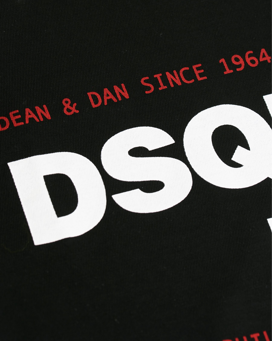 Herren | T-Shirts | Dsquared2 | Cool Fit Print Logo Crew Neck Tee Black