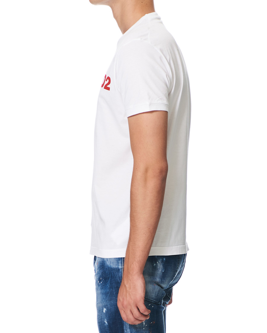 Herren | T-Shirts | Dsquared2 | Slouch Fit Logo Crew Neck Tee White